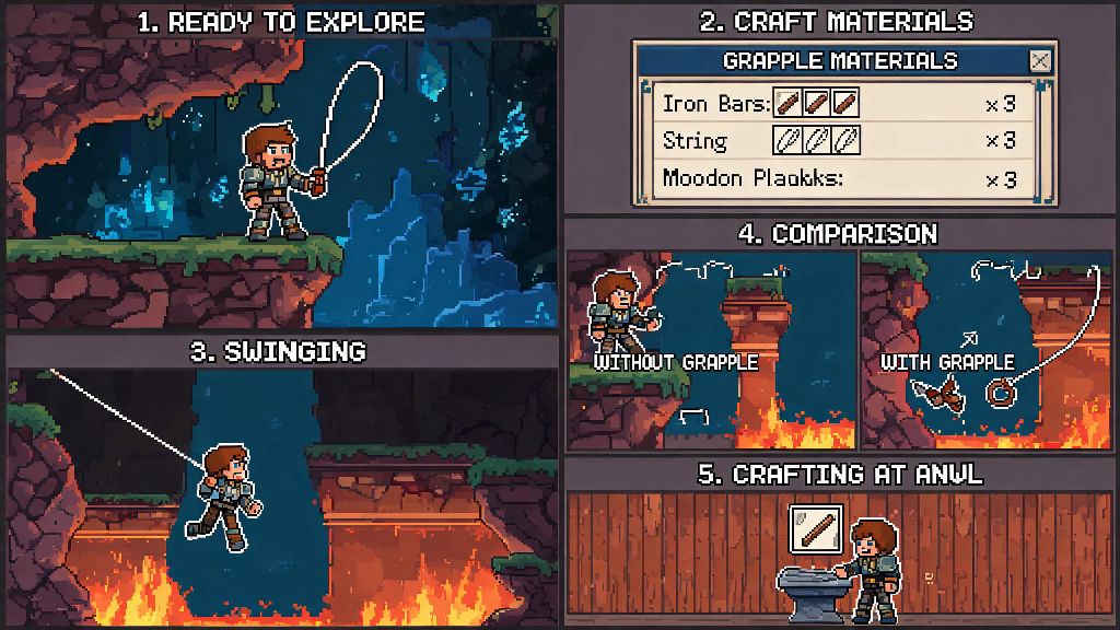 How to Craft a Grappling Hook in Terraria: Simple Step-by-Step Guide